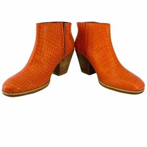 Rachel Comey Leather Mars Ankle Boot Persimmon 6.5